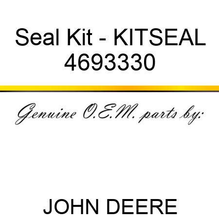 Seal Kit - KITSEAL 4693330