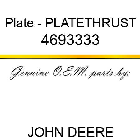 Plate - PLATETHRUST 4693333