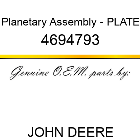 Planetary Assembly - PLATE 4694793