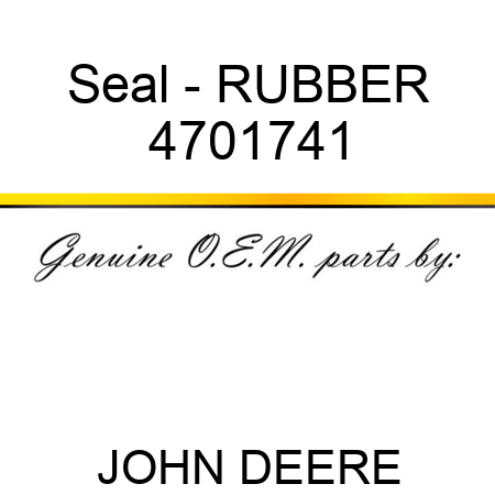 Seal - RUBBER 4701741