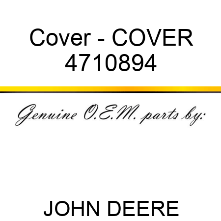 Cover - COVER 4710894