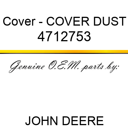 Cover - COVER DUST 4712753