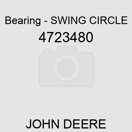 Bearing - SWING CIRCLE 4723480