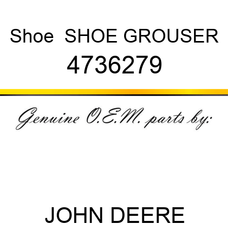 Shoe  SHOE GROUSER 4736279