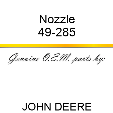 Nozzle 49-285