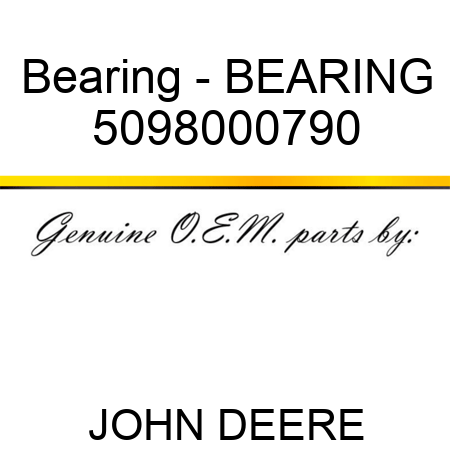 Bearing - BEARING 5098000790
