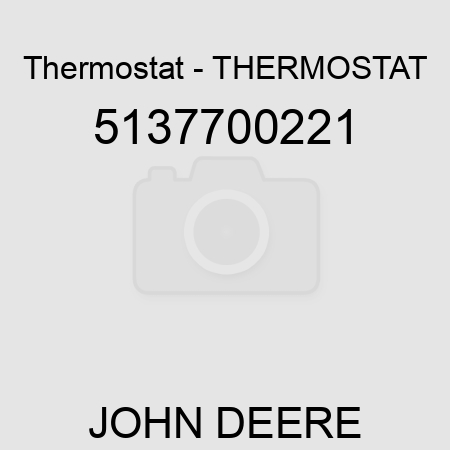 Thermostat - THERMOSTAT 5137700221