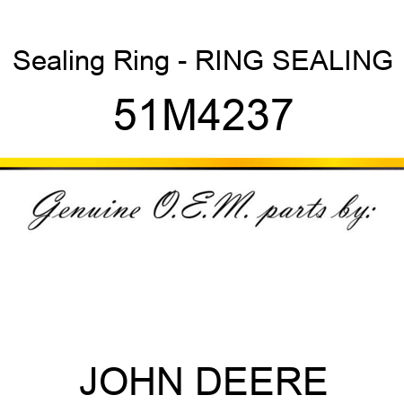 Sealing Ring - RING, SEALING 51M4237