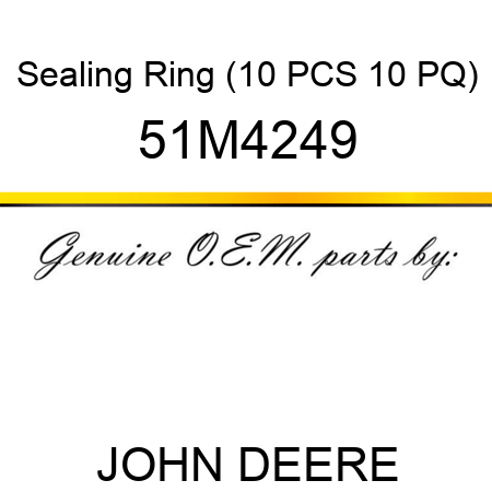 Sealing Ring (10 PCS 10 PQ) 51M4249