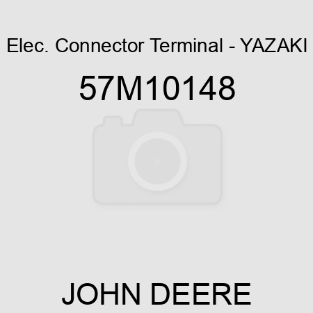 Elec. Connector Terminal - YAZAKI 57M10148