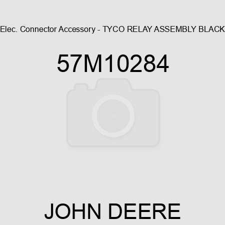 Elec. Connector Accessory - TYCO RELAY ASSEMBLY BLACK 57M10284