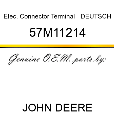 Elec. Connector Terminal - DEUTSCH 57M11214