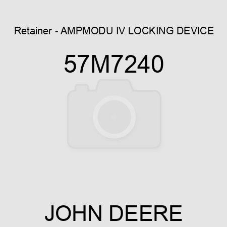 Retainer - AMPMODU IV LOCKING DEVICE 57M7240