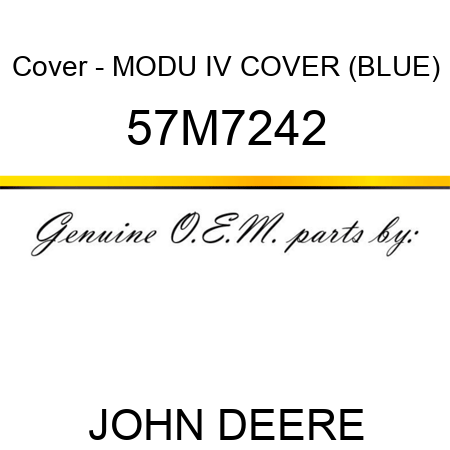 Cover - MODU IV COVER (BLUE) 57M7242