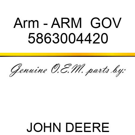 Arm - ARM,  GOV 5863004420