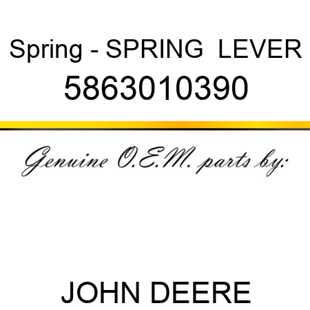 Spring - SPRING,  LEVER 5863010390