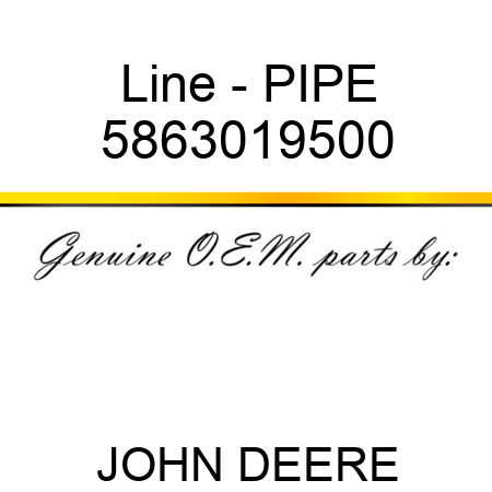 Line - PIPE 5863019500