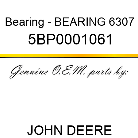 Bearing - BEARING 6307 5BP0001061