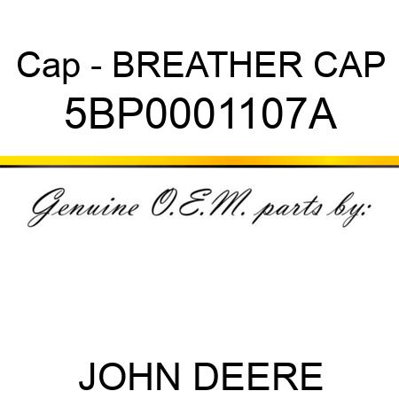 Cap - BREATHER CAP 5BP0001107A