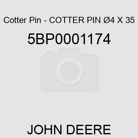 Cotter Pin - COTTER PIN Ø4 X 35 5BP0001174