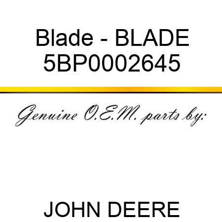 Blade - BLADE 5BP0002645