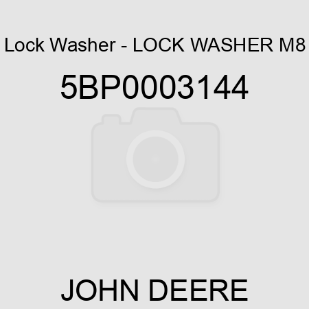 Lock Washer - LOCK WASHER M8 5BP0003144
