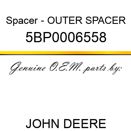 Spacer - OUTER SPACER 5BP0006558