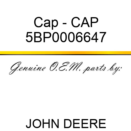 Cap - CAP 5BP0006647