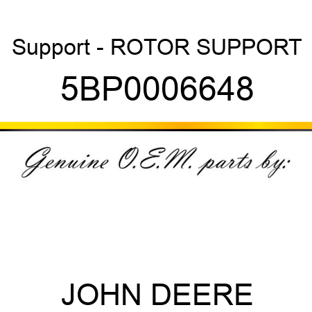 Support - ROTOR SUPPORT 5BP0006648