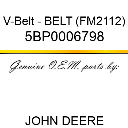 V-Belt - BELT (FM2112) 5BP0006798