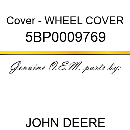 Cover - WHEEL COVER 5BP0009769