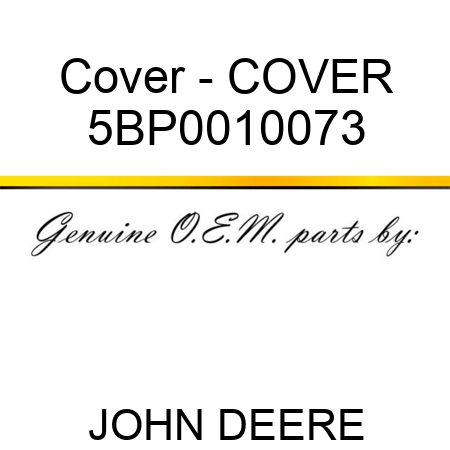 Cover - COVER 5BP0010073