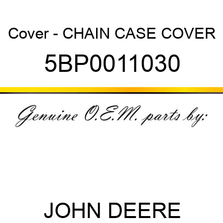 Cover - CHAIN CASE COVER 5BP0011030