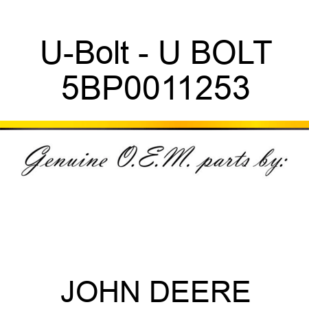 U-Bolt - U BOLT 5BP0011253