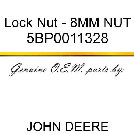Lock Nut - 8MM NUT 5BP0011328