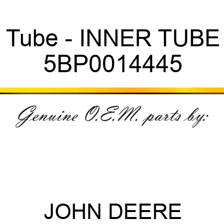 Tube - INNER TUBE 5BP0014445