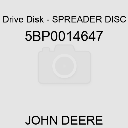 Drive Disk - SPREADER DISC 5BP0014647