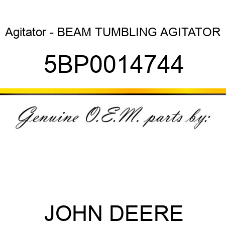 Agitator - BEAM, TUMBLING AGITATOR 5BP0014744
