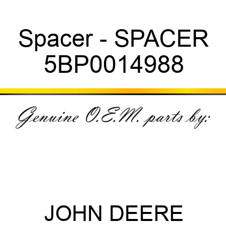 Spacer - SPACER 5BP0014988