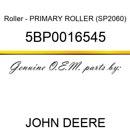Roller - PRIMARY ROLLER (SP2060) 5BP0016545