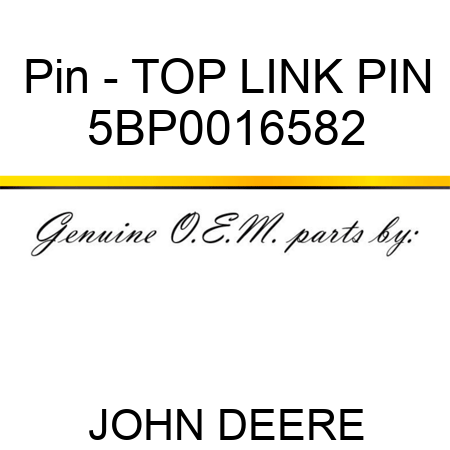 Pin - TOP LINK PIN 5BP0016582