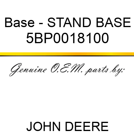 Base - STAND BASE 5BP0018100