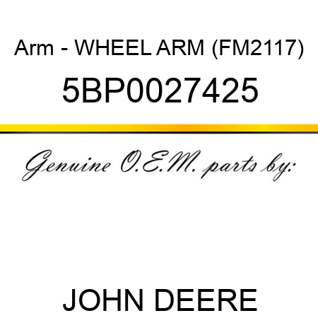 Arm - WHEEL ARM (FM2117) 5BP0027425