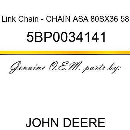 Link Chain - CHAIN ASA 80SX36 58 5BP0034141