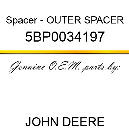 Spacer - OUTER SPACER 5BP0034197