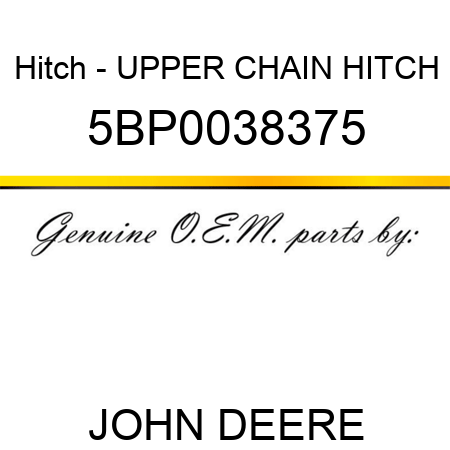 Hitch - UPPER CHAIN HITCH 5BP0038375