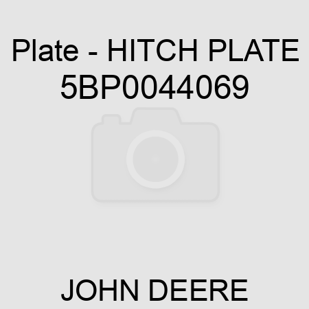 Plate - HITCH PLATE 5BP0044069