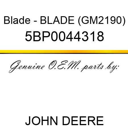 Blade - BLADE (GM2190) 5BP0044318