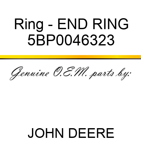 Ring - END RING 5BP0046323