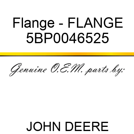 Flange - FLANGE 5BP0046525